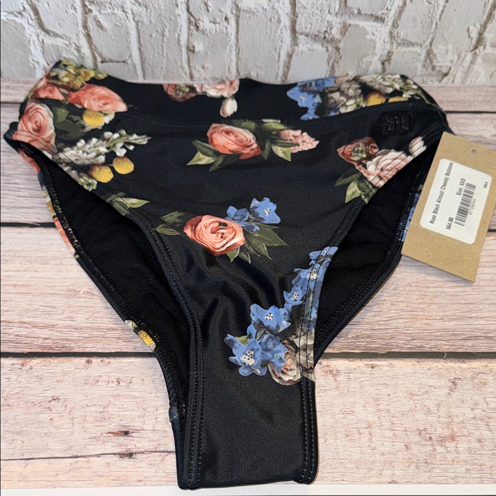 Albion Fit Rose Black Almost Cheeky bikini bottom